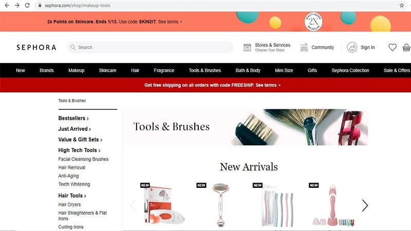 مراحل خرید از Sephora