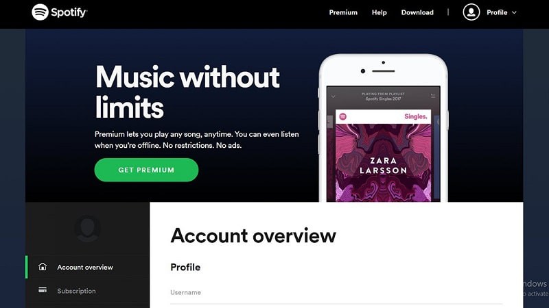 اکانت پرمیوم spotify
